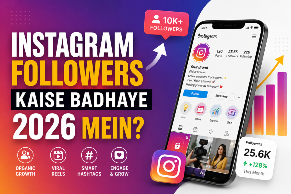 Instagram Followers Kaise Badhaye 2026 Mein?